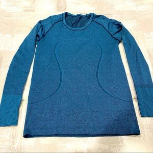 Lululemon Blue Long Sleeve Top